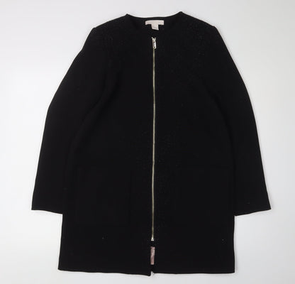Womens UK Size 8 H&M Black Basic Jacket