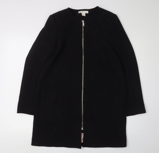 Womens UK Size 8 H&M Black Basic Jacket