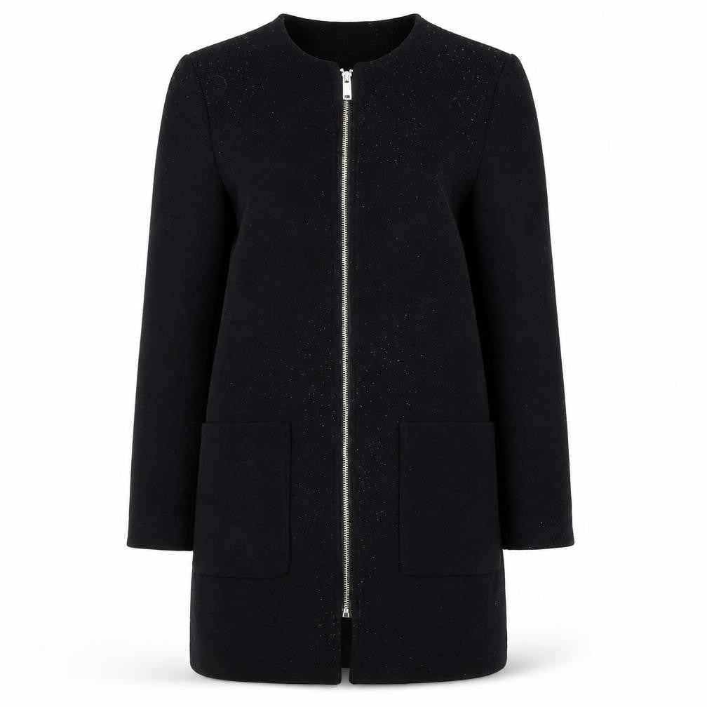 Womens UK Size 8 H&M Black Basic Jacket