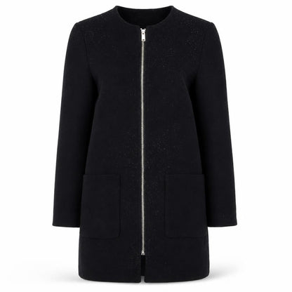 Womens UK Size 8 H&M Black Basic Jacket