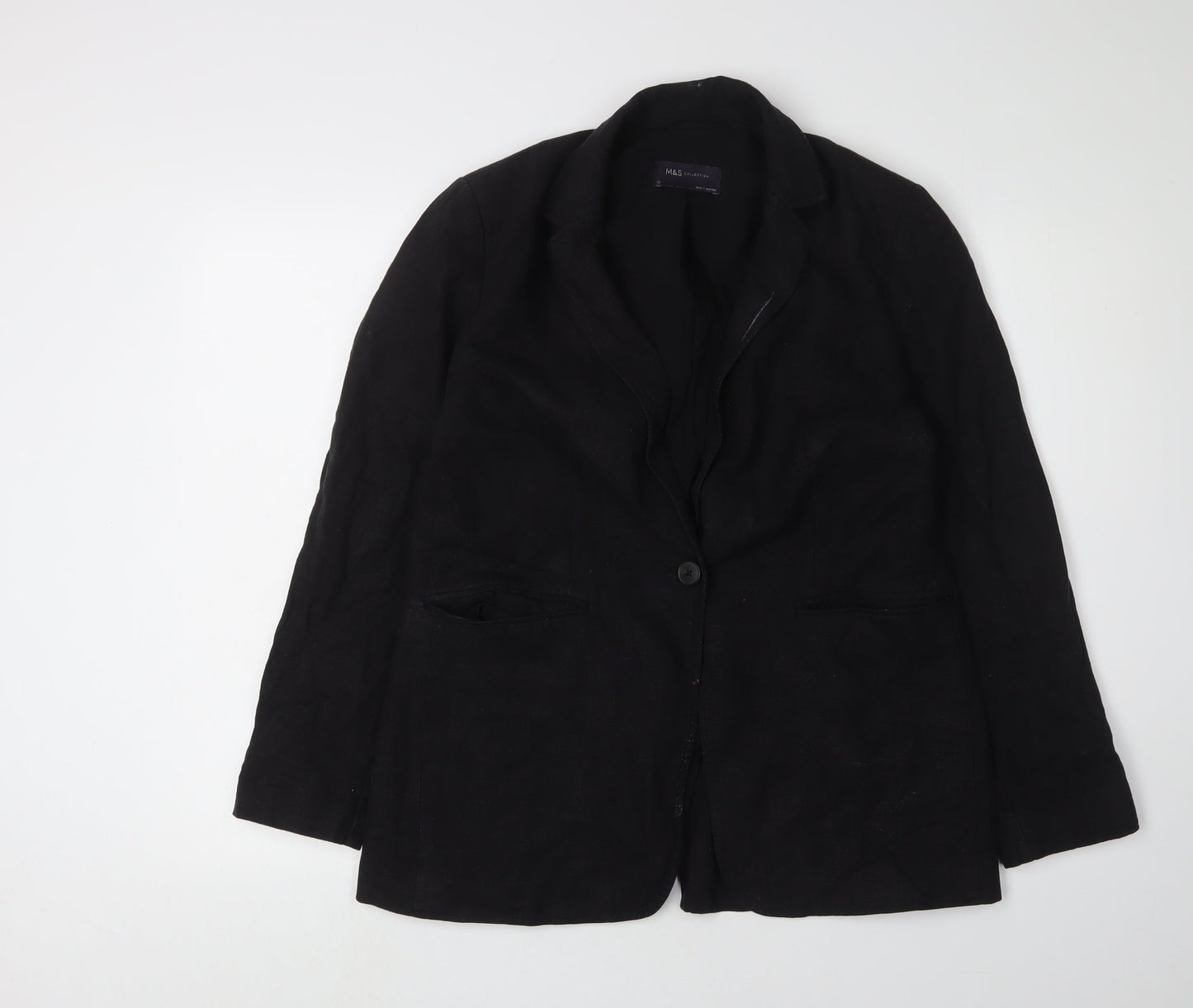 Marks and Spencer Women's Black Blazer, Size 12