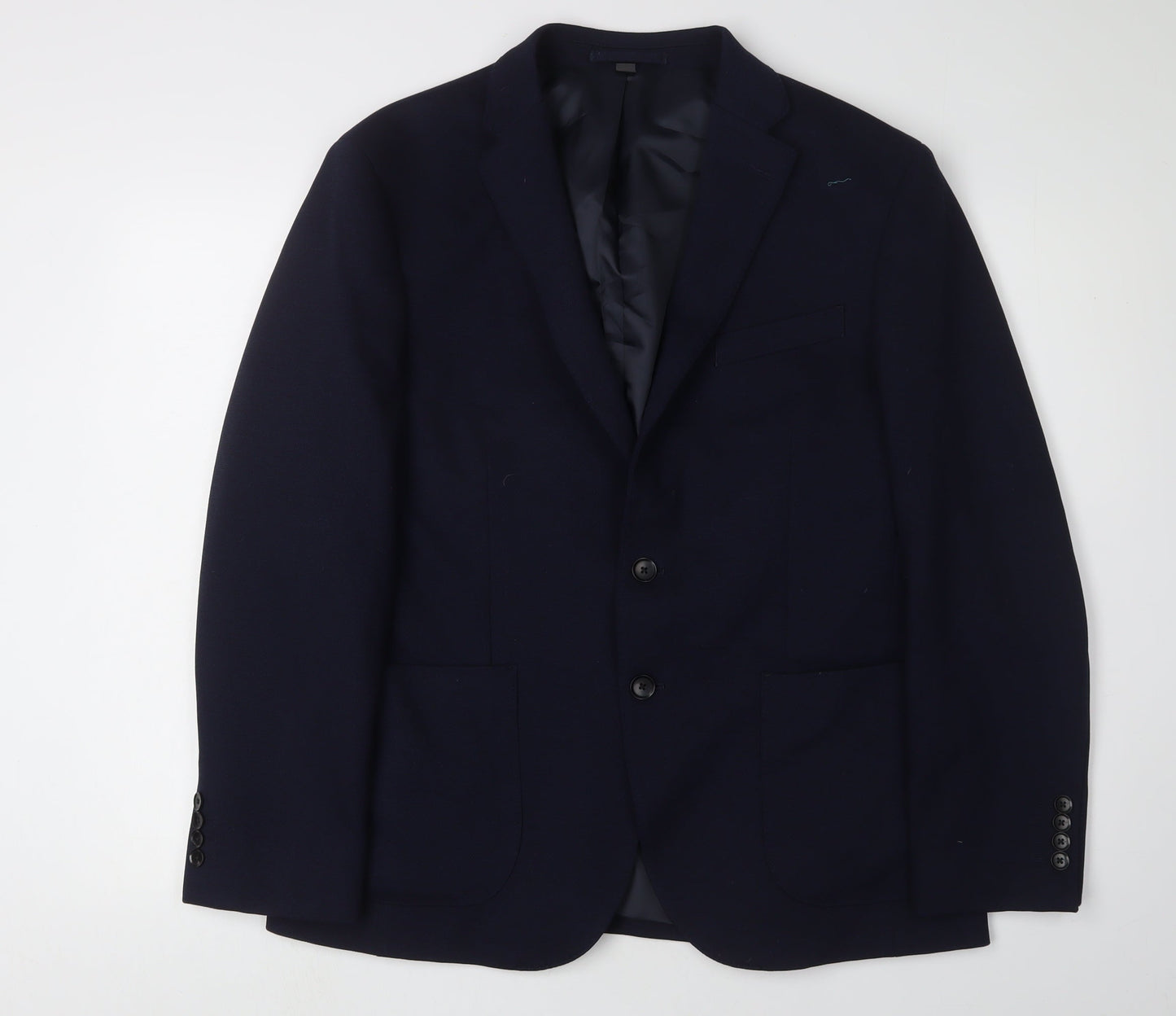 Mens UK Size 40 Marks and Spencer Regular Blue Suit Jacket