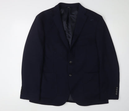 Mens UK Size 40 Marks and Spencer Regular Blue Suit Jacket
