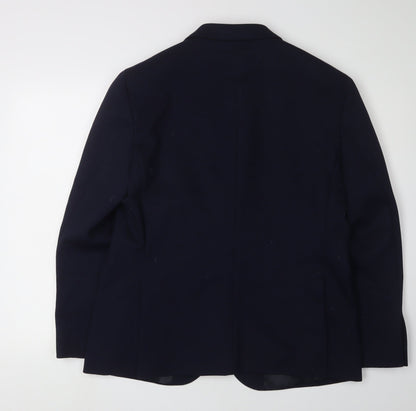 Mens UK Size 40 Marks and Spencer Regular Blue Suit Jacket