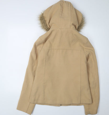 Womens UK Size 10 Internacionale Beige Duffle