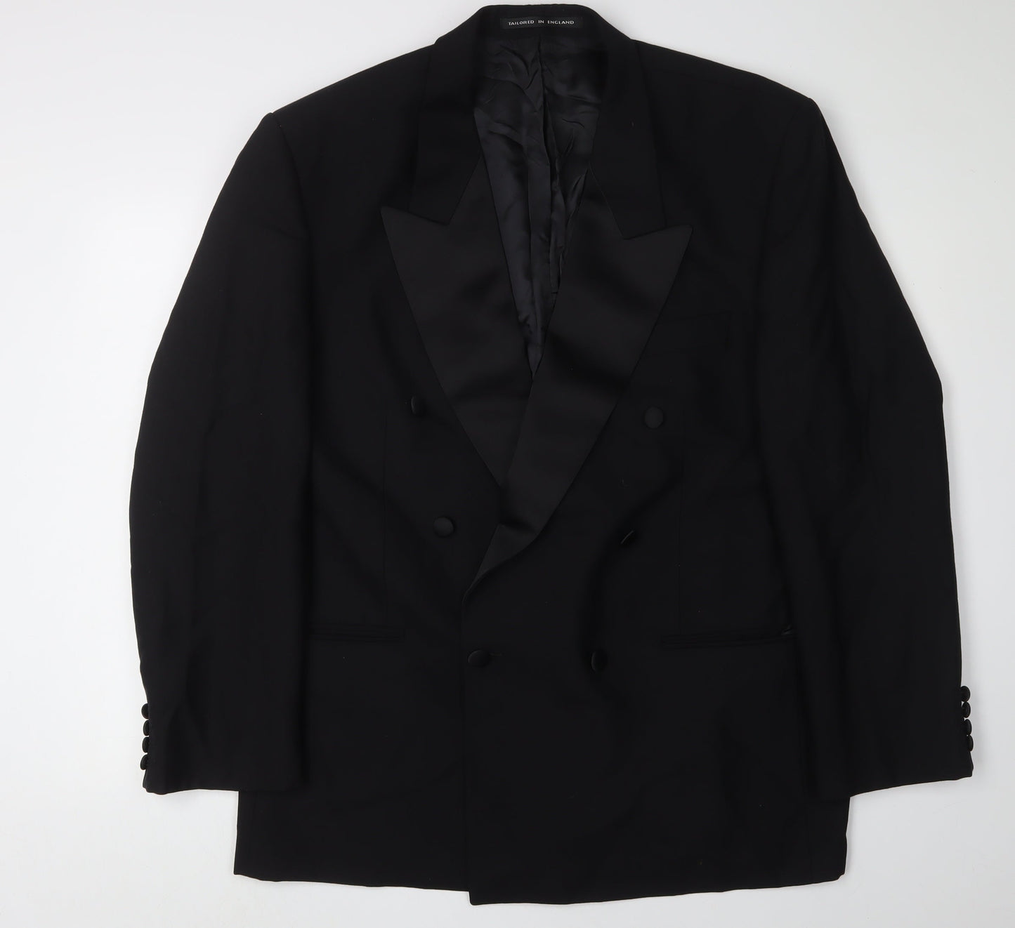 Centaur Men's Black Wool Tuxedo Blazer, Size 44R, Formal