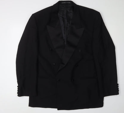 Centaur Men's Black Wool Tuxedo Blazer, Size 44R, Formal
