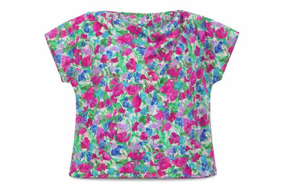 DI TARDO Women's Multicoloured Floral Blouse, Size 14