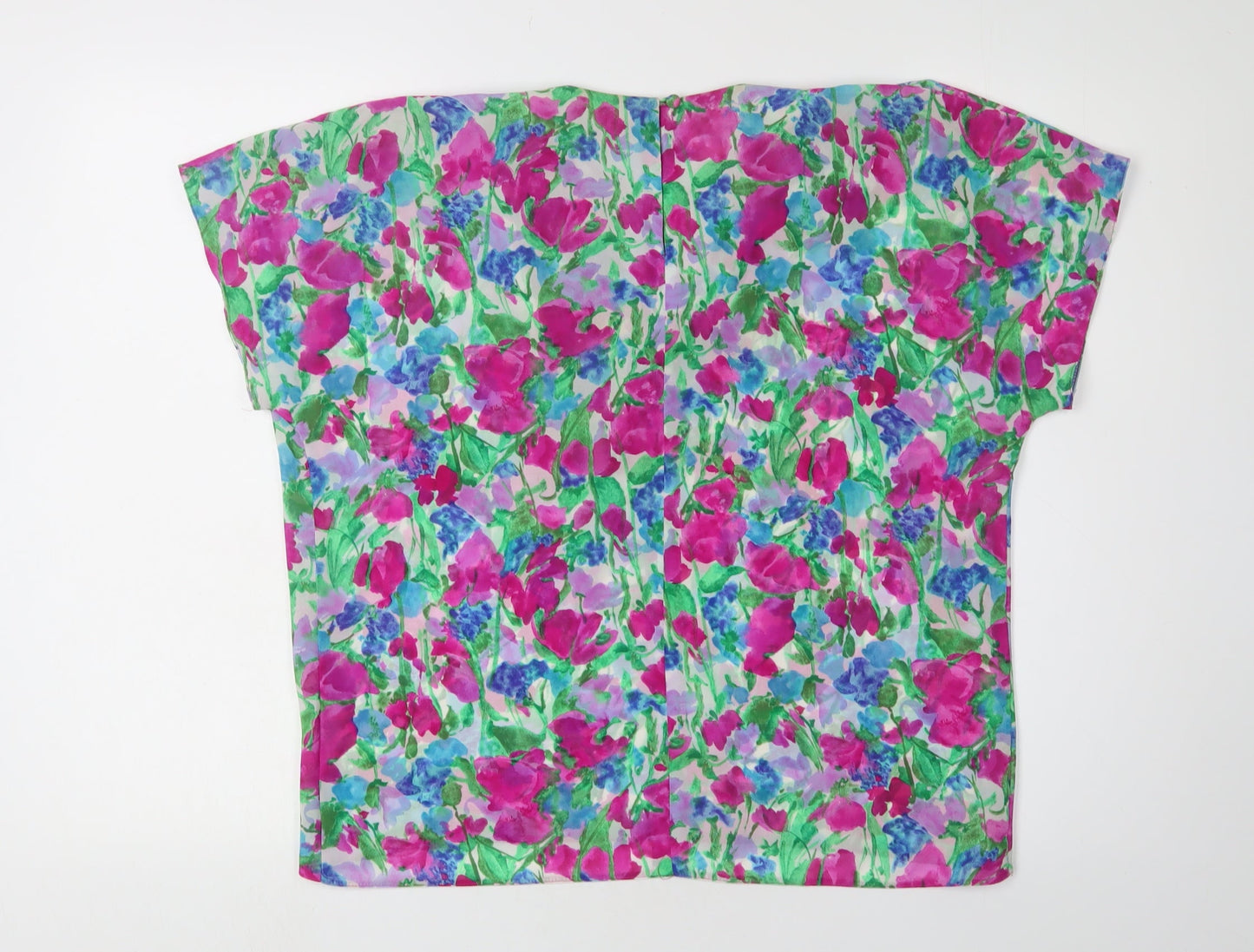 DI TARDO Women's Multicoloured Floral Blouse, Size 14