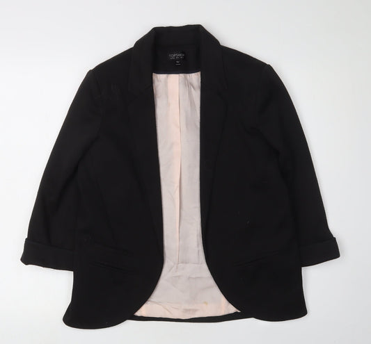 Topshop Women's Black Regular Blazer Jacket