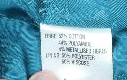 East Women's Blue Trench Coat, Size 14, Belted Mid-Length