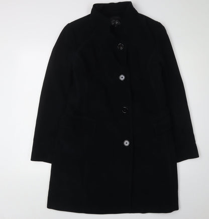 Peggy Page Women's Black Overcoat Cotton Size 12