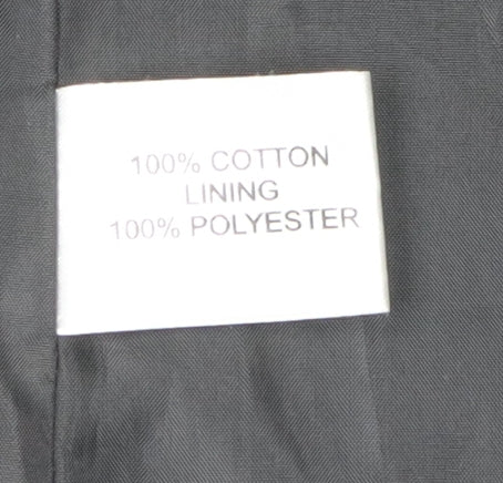 Peggy Page Women's Black Overcoat Cotton Size 12