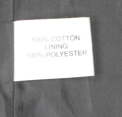 Peggy Page Women's Black Overcoat Cotton Size 12
