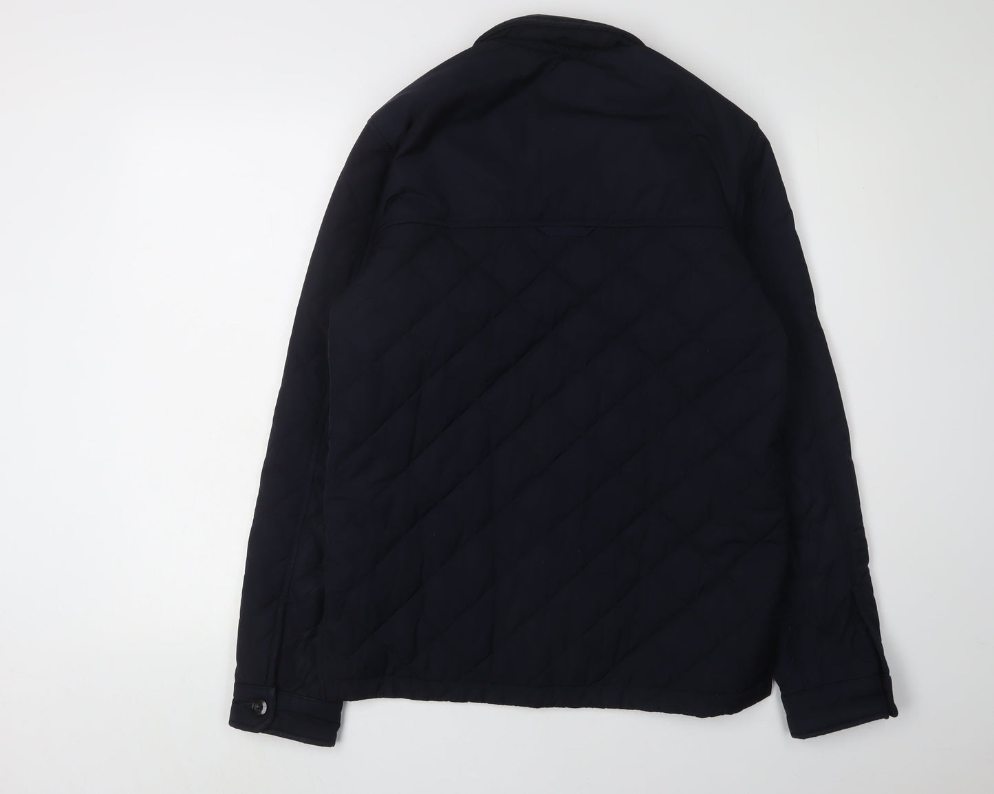 Mens UK Size S Marks and Spencer Blue Quilted Coat