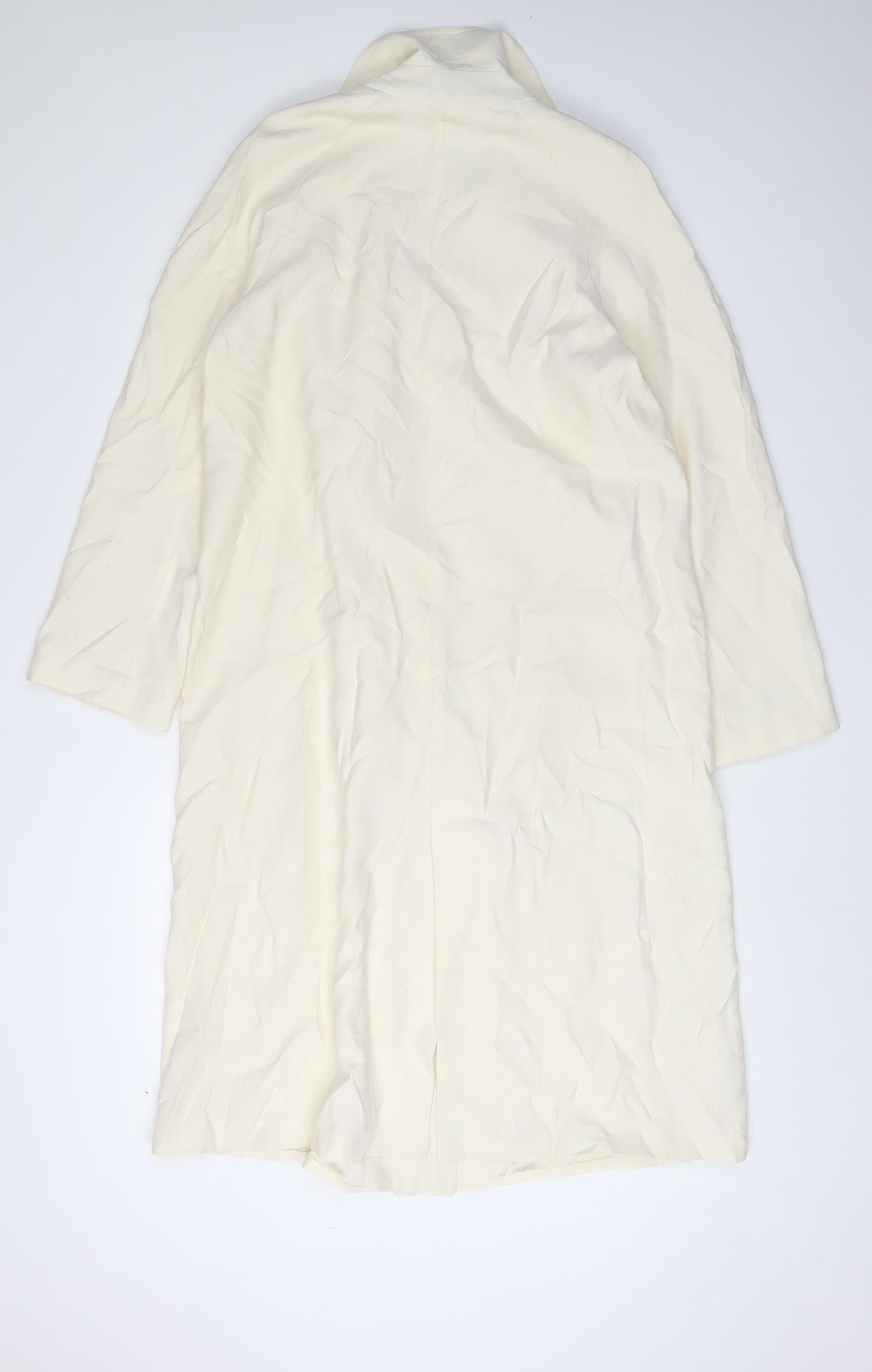 Womens UK Size 6 Zara Ivory Trench Coat