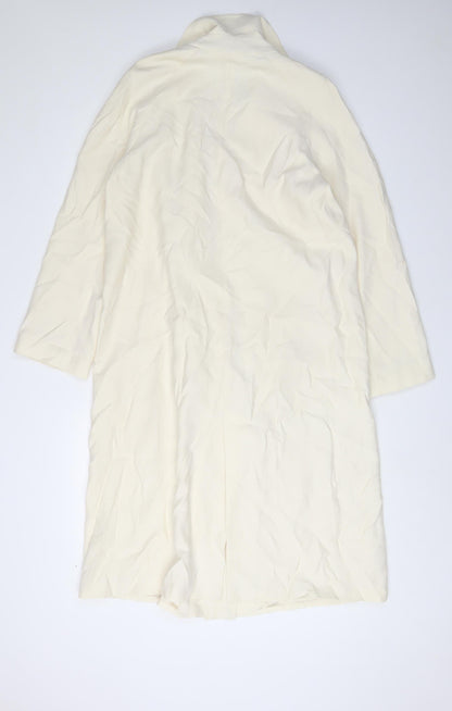 Womens UK Size 6 Zara Ivory Trench Coat