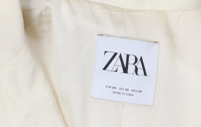 Womens UK Size 6 Zara Ivory Trench Coat