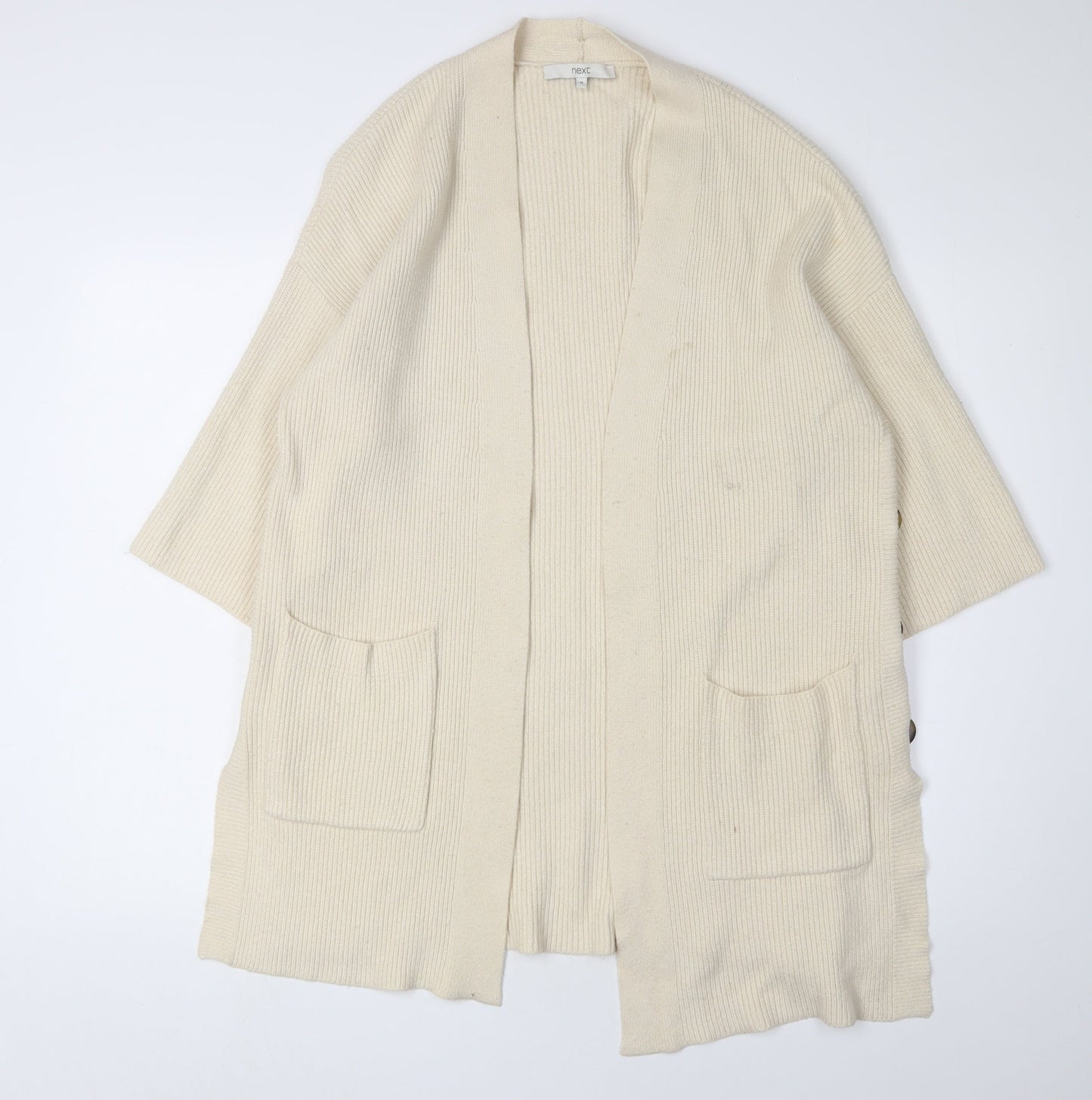 Womens UK Size 12 NEXT Ivory Cardigan Jumper