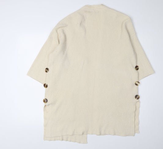 Womens UK Size 12 NEXT Ivory Cardigan Jumper