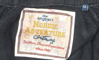 Engbers Men's Black M Full Zip Casual Jumper