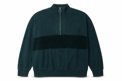 Front view of Topman unisex green oversized sweatshirt xl