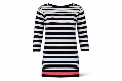 Wallis Women's Blue Striped Knee Length Shift Dress