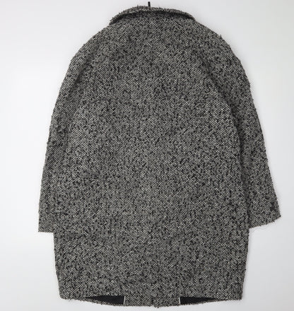 Womens UK Size 14 Marks and Spencer Black Overcoat