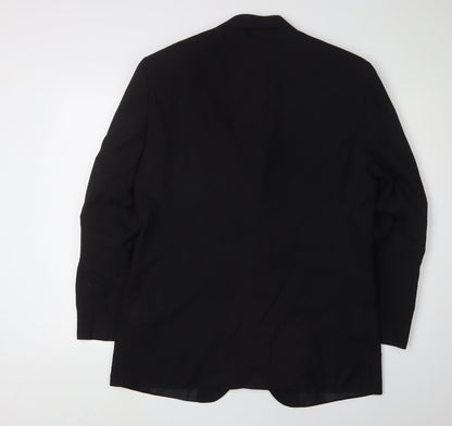 Mens UK Size 40 Marks and Spencer Regular Black Suit Jacket