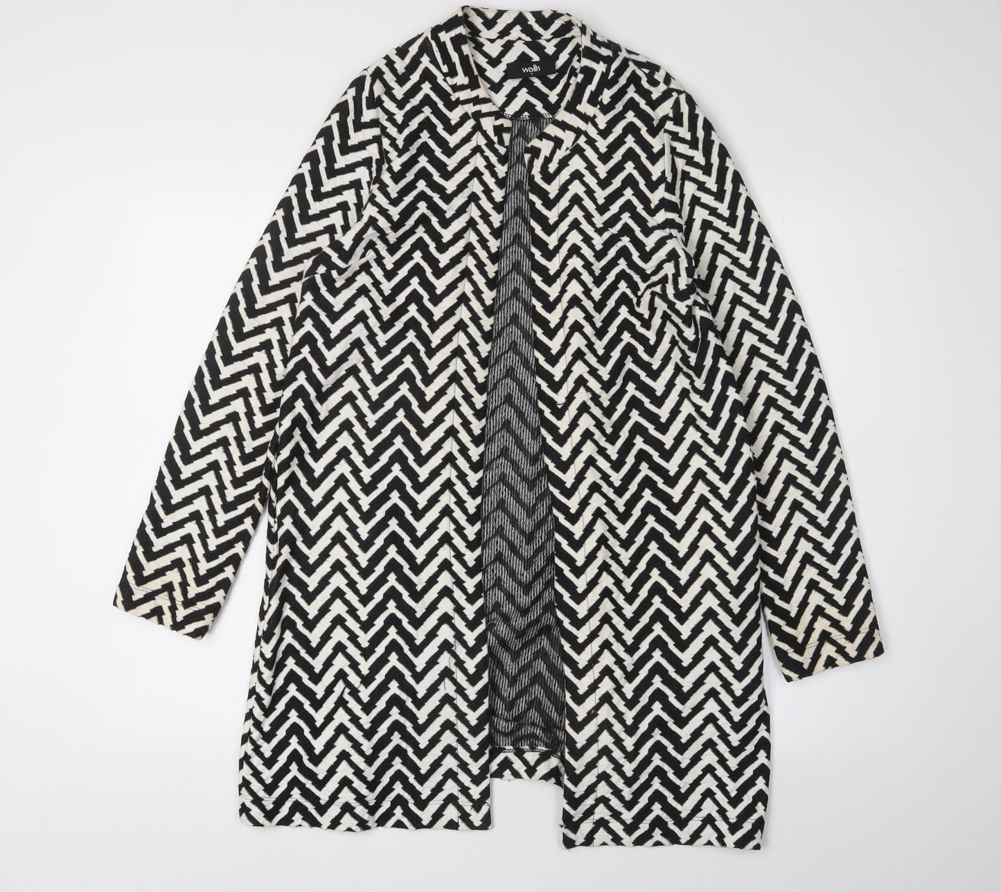 Womens UK Size S Wallis Black Cardigan Jumper