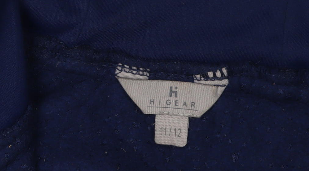 Hi Gear Boys Blue Hooded Fleece Jacket Size 11