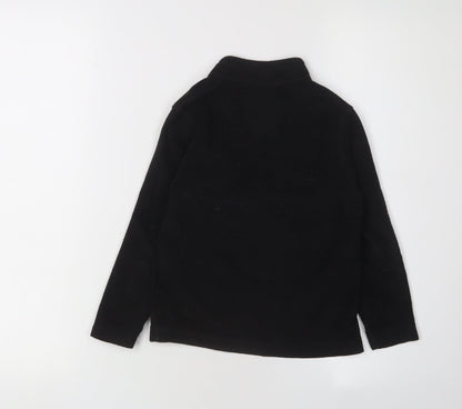 Regatta Boys Black Fleece 1/4 Zip Sweatshirt, Size 6-7