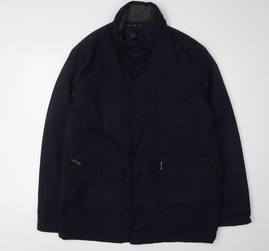 Mens UK Size L Matalan Blue Military Jacket