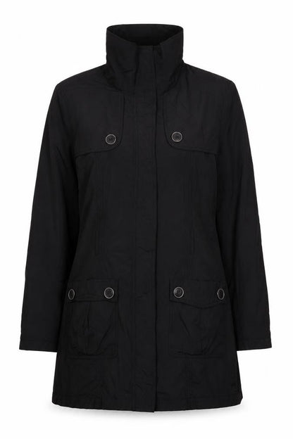 Womens UK Size 14 BHS Black Overcoat