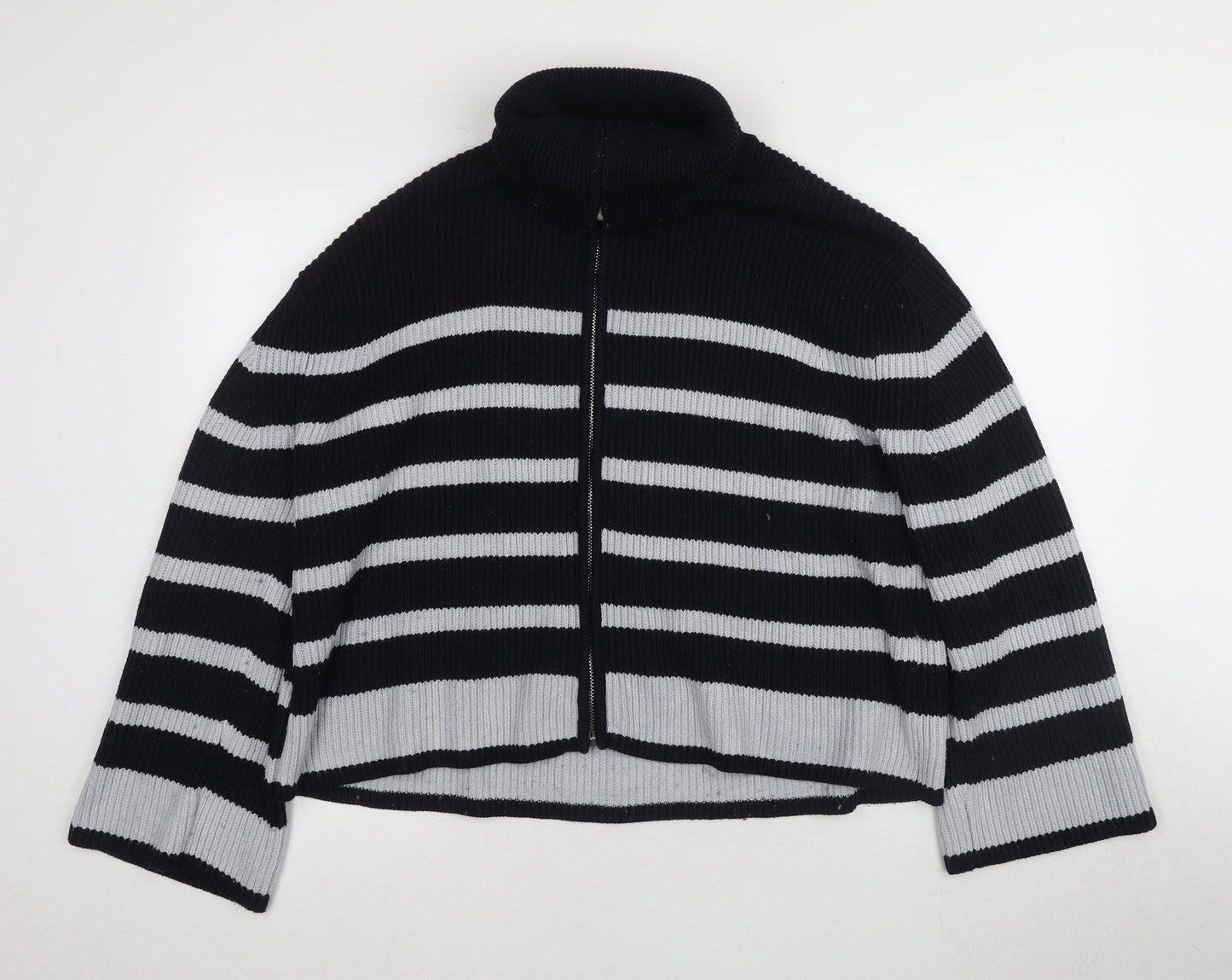 Womens UK Size 12 Zara Black Cardigan Jumper