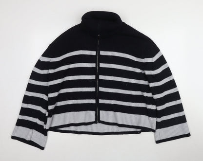 Womens UK Size 12 Zara Black Cardigan Jumper