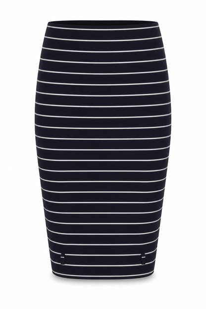 Monsoon Women's Blue Striped Pencil Skirt Size S