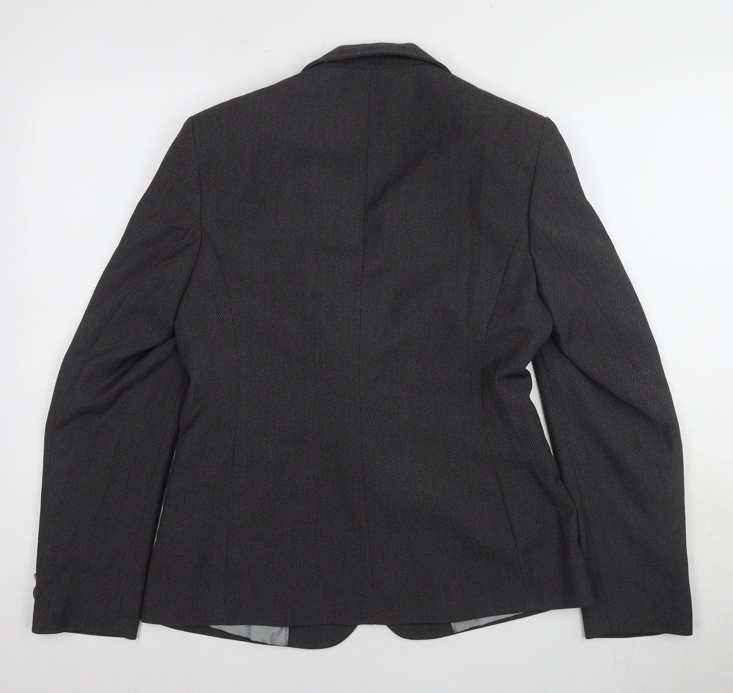 Marks and Spencer Women Grey Blazer Size 10 Regular Fit