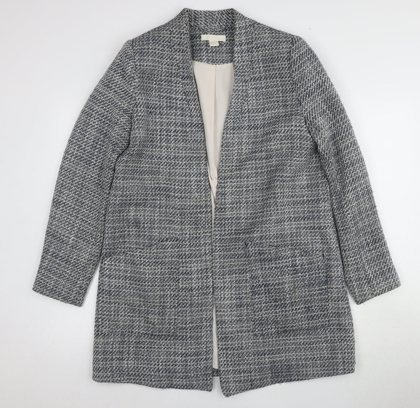 Womens UK Size 14 H&M Grey Basic Jacket