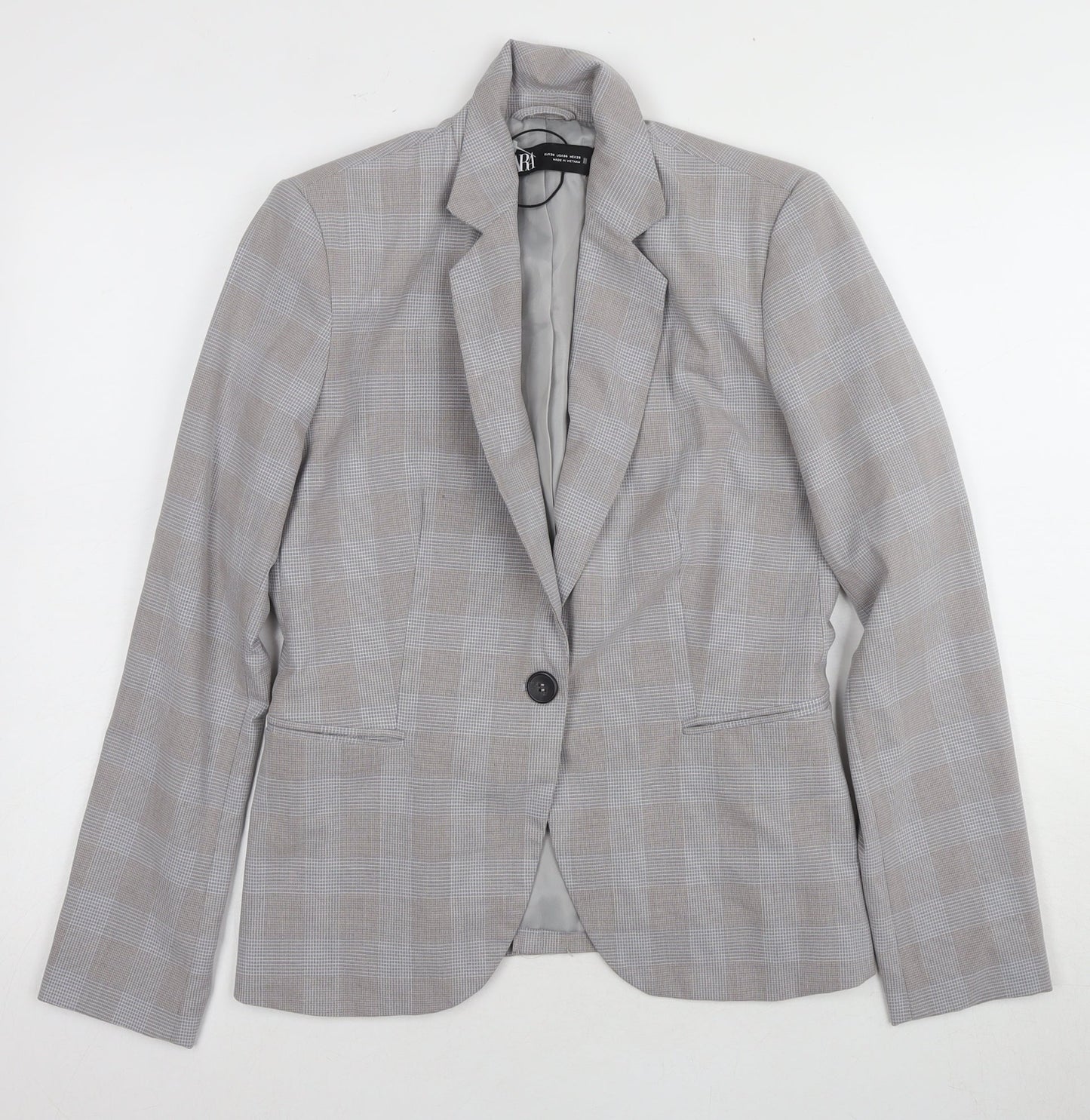 Womens UK Size 10 Zara Grey Basic Jacket