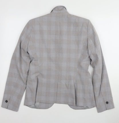 Womens UK Size 10 Zara Grey Basic Jacket