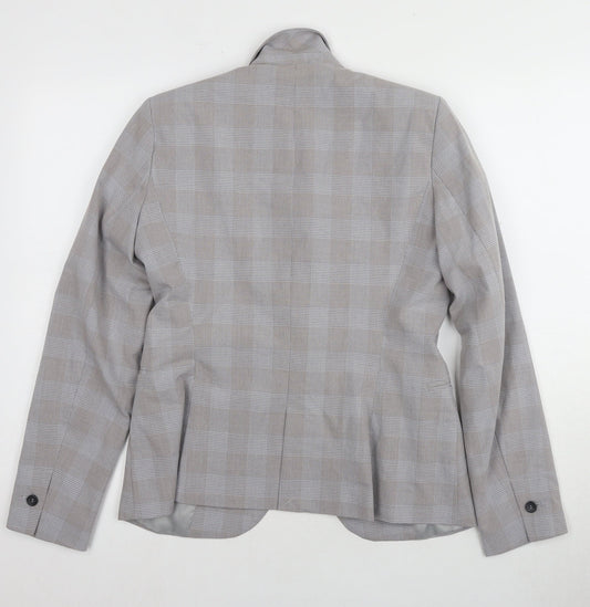 Womens UK Size 10 Zara Grey Basic Jacket