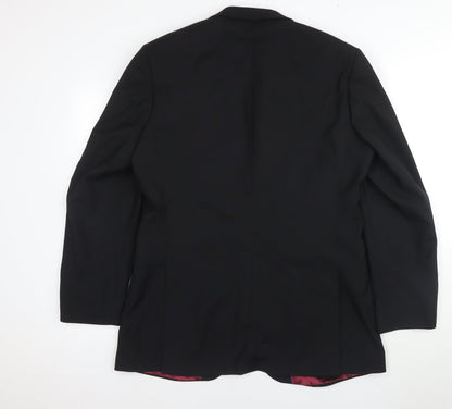 Burton Men's Black Blazer, Size 40R Regular Fit Formal