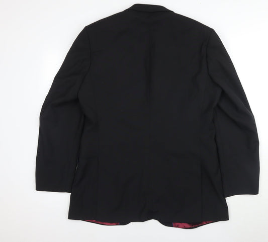 Burton Men's Black Blazer, Size 40R Regular Fit Formal