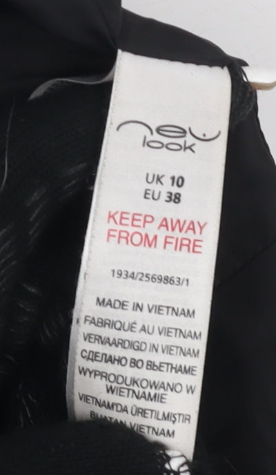 Womens UK Size 10 New Look Black Basic Jacket