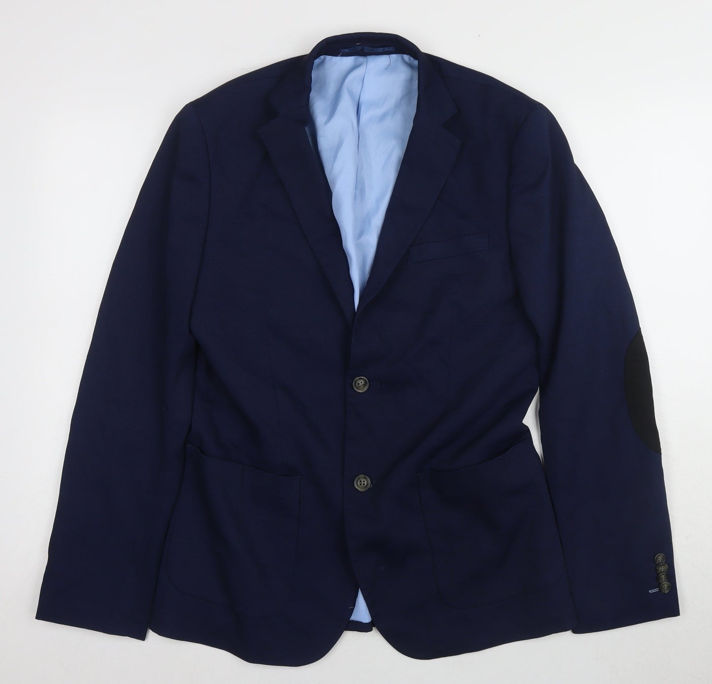 Mens UK Size 38 H&M Regular Blue Suit Jacket