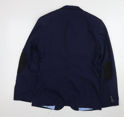 Mens UK Size 38 H&M Regular Blue Suit Jacket