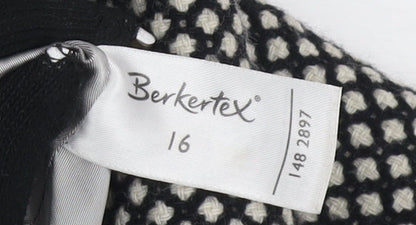 Womens UK Size 16 Berkertex Black Basic Jacket