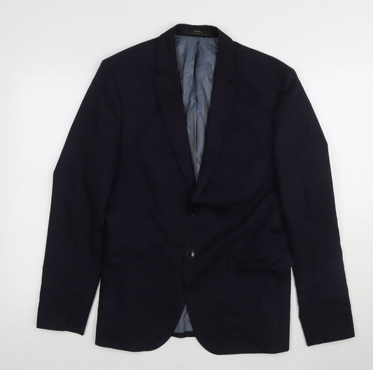 Mens UK Size 38 Zara Regular Black Suit Jacket