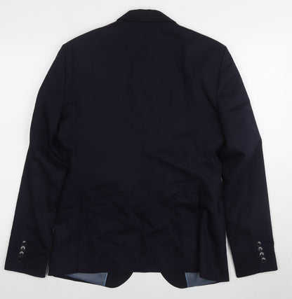 Mens UK Size 38 Zara Regular Black Suit Jacket